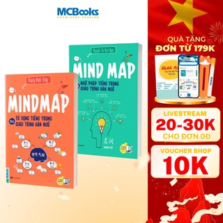 Sách - Combo Mindmap ngữ pháp tiếng Trung và Mindmap từ vựng tiếng Trung theo giáo trình Hán ngữ