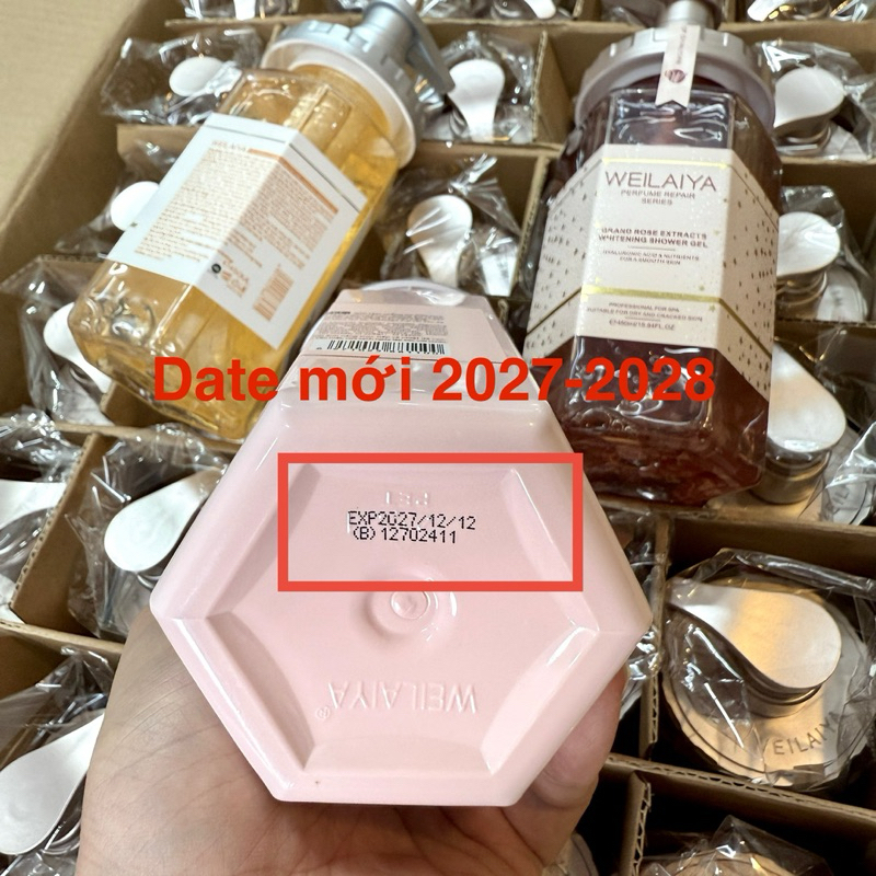 Sữa tắm Weilaiya sạch sâu dưỡng ẩm, dưỡng da body, 450ml