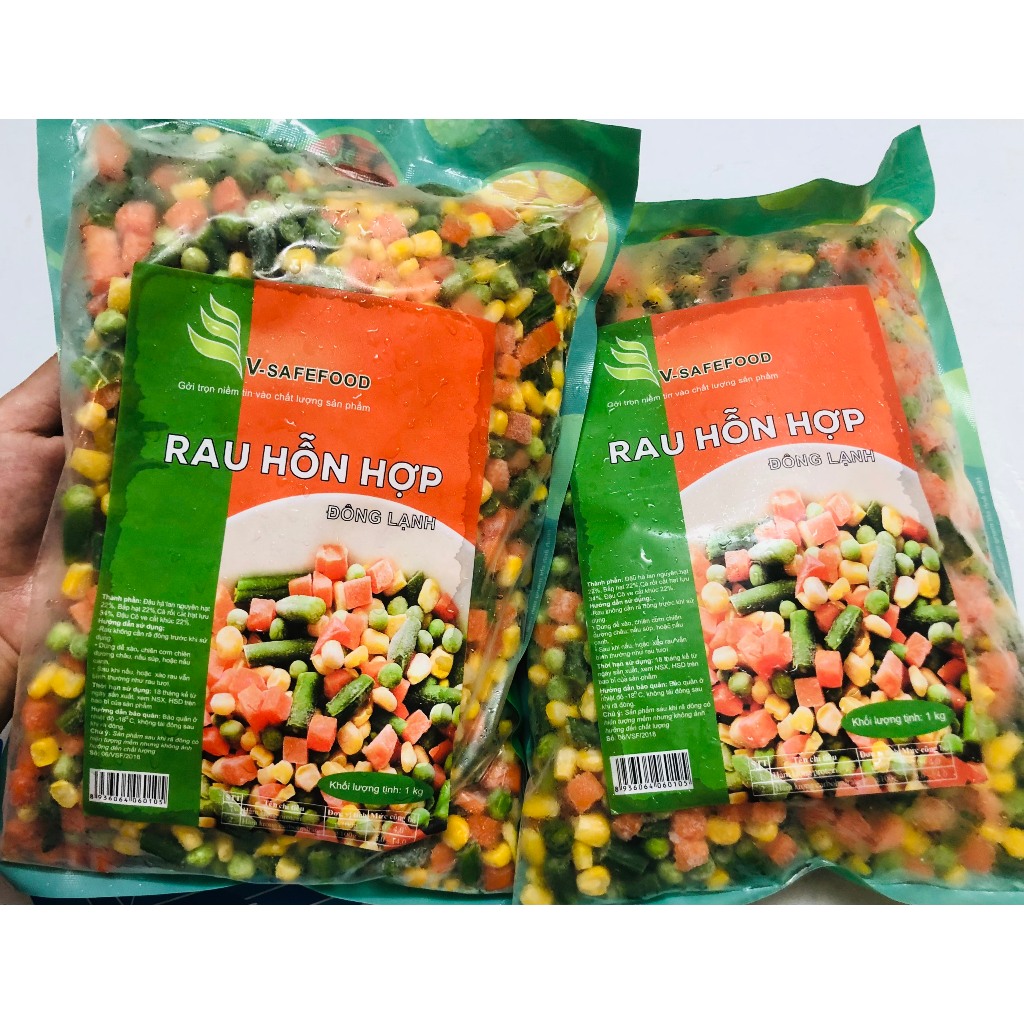 1Kg Rau củ cắt sẵn _Thơm ngon, tiện lợi