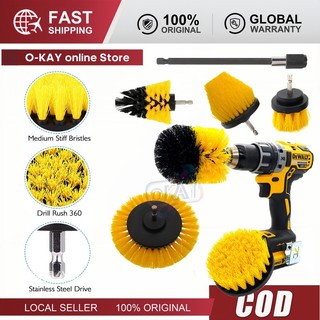 Bộ 7 Bàn Chải Khoan Đa Năng, Có Cực Nối Dài, Dùng Cho Sàn & Ô Tô, Chất Lượng Cao, Giá Tốt, Free Ship