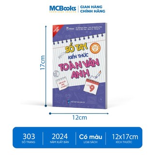Sách - Combo Sổ tay kiến thức Toán - Văn - Anh THCS-Dành cho cả 3 bộ sách: Kết nối, tri thức và cánh diều