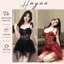 CS5 Váy ngủ sexy cúp v1 dây buộc có GỌNG kèm ĐỆM LÓT, đồ ngủ ren dáng xoè gợi cảm CS5