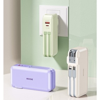 [CHỨNG NHẨN 3C] Pin sạc dự phòng Wekome WP-46 10000mAh TypeC Out 22.5W, Kèm cáp 2 đầu, Chân cắm 220V - Phụ Kiện Nhất Tín