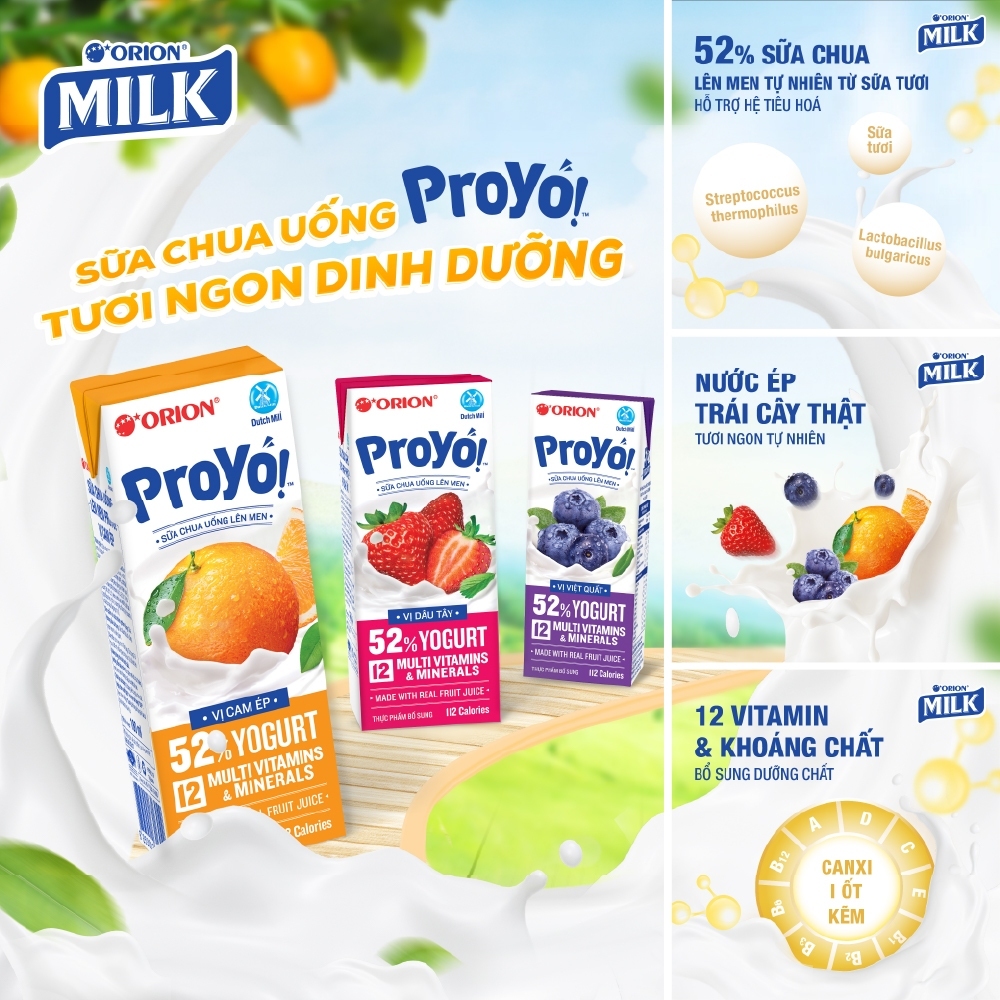 [QUÀ TẶNG] 4 lốc sữa Proyo 180ml nhiều vị | Shopee Việt Nam