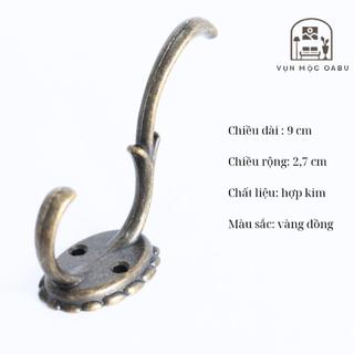 Móc treo kim loại gắn tường Oabu phong cách cổ điển 01L