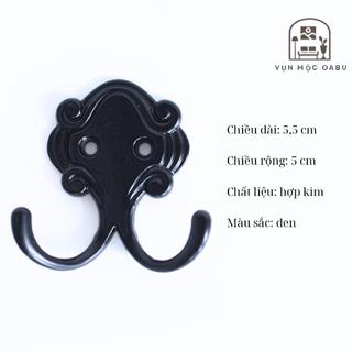 Móc treo kim loại gắn tường Oabu phong cách cổ điển 01L