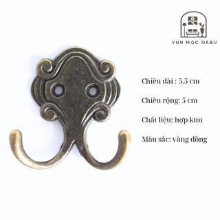 Móc treo kim loại gắn tường Oabu phong cách cổ điển 01L