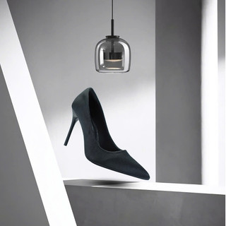 (FORM LỚN ) Giày Cao Gót Mũi Nhọn 10P STILETTO HADU G1018 Chất Lụa Satin Cực Đẹp Siêu Sang BH 12T