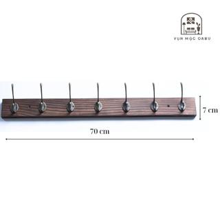 Móc treo gỗ kim loại gắn tường Oabu phong cách decor vintage cổ điển MG01