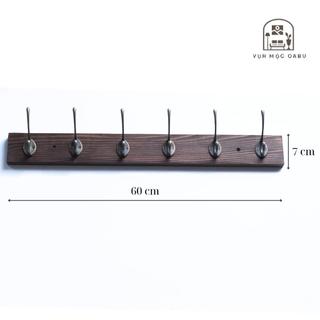 Móc treo gỗ kim loại gắn tường Oabu phong cách decor vintage cổ điển MG01