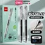 Bút Gel Bấm Ngòi ST 0.5mm Deli EG08S Nhanh Khô Mực Xanh / Đen Thiết Kế Đệm Tay Êm