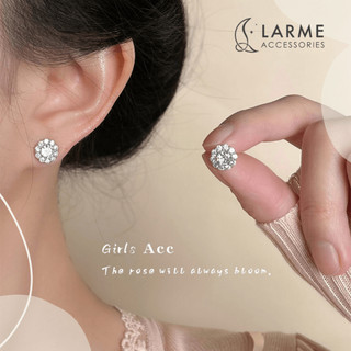 Khuyên tai nữ bông tai đá cô dâu sang trọng phong cách nhẹ nhàng Larme accessories- KT0241