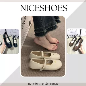 Giày Búp Bê Nữ Tag Min Min, Giày Quai Vắt Mũi Vuông, Đẳng Cấp Thời Thượng Tôn Vinh Phái Đẹp || N01