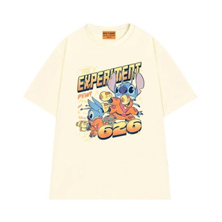 Áo Thun NGỐ TEE Hoạt Hình Lilo & Stitch Stitch Experiment 626 Plasma Blaster Vải Cotton 75 Mềm Mịn