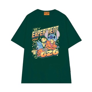 Áo Thun NGỐ TEE Hoạt Hình Lilo & Stitch Stitch Experiment 626 Plasma Blaster Vải Cotton 75 Mềm Mịn