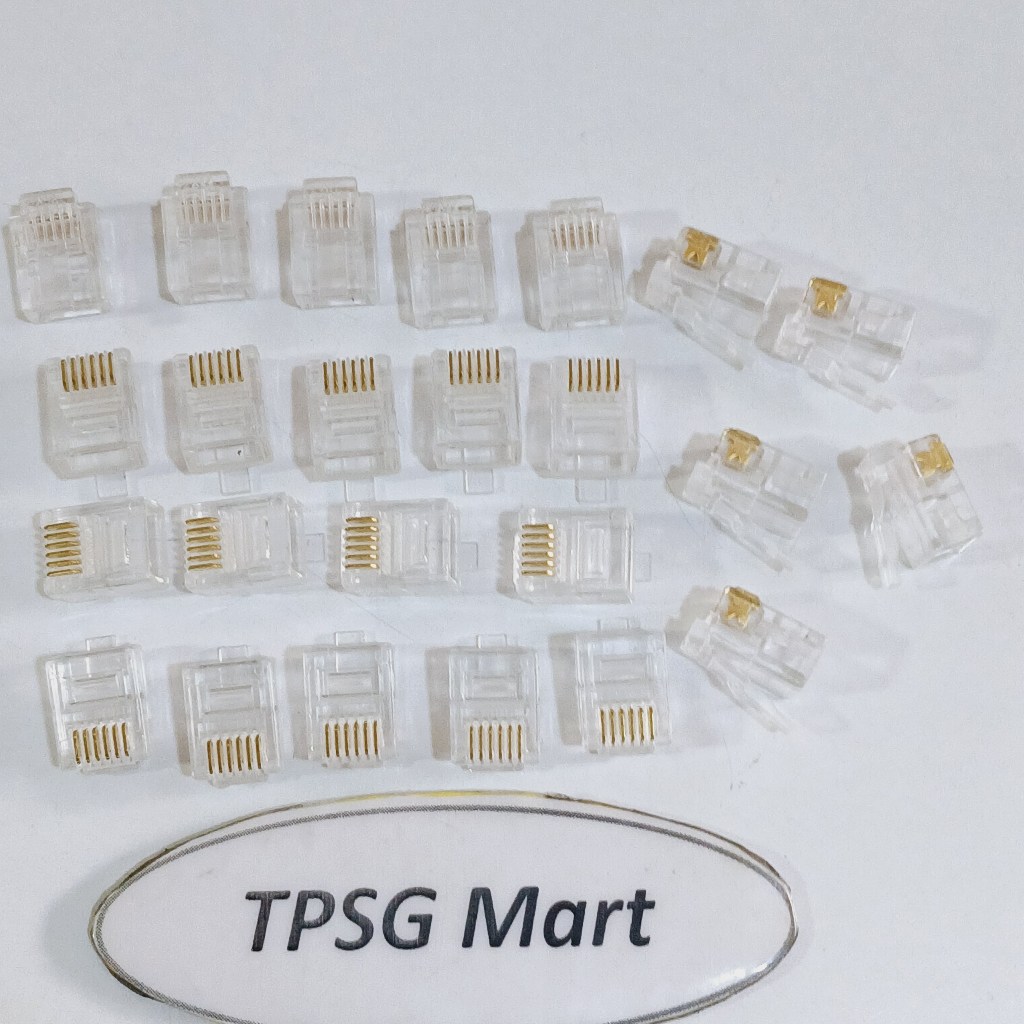 Đầu RJ12 6 Pin 6P6C (Chuẩn đầu Rj12 6P6C, Rj12 6 tim, Rj 12 6Pin, Rj12 ...