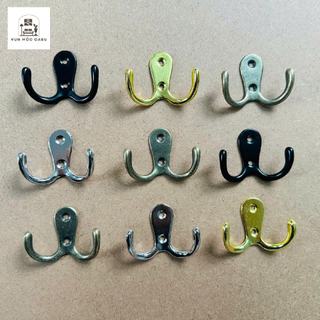 Combo 5-10 móc treo đồ đôi kim loại gắn tường Oabu 5.2cm phong cách cổ điển vintage 02a