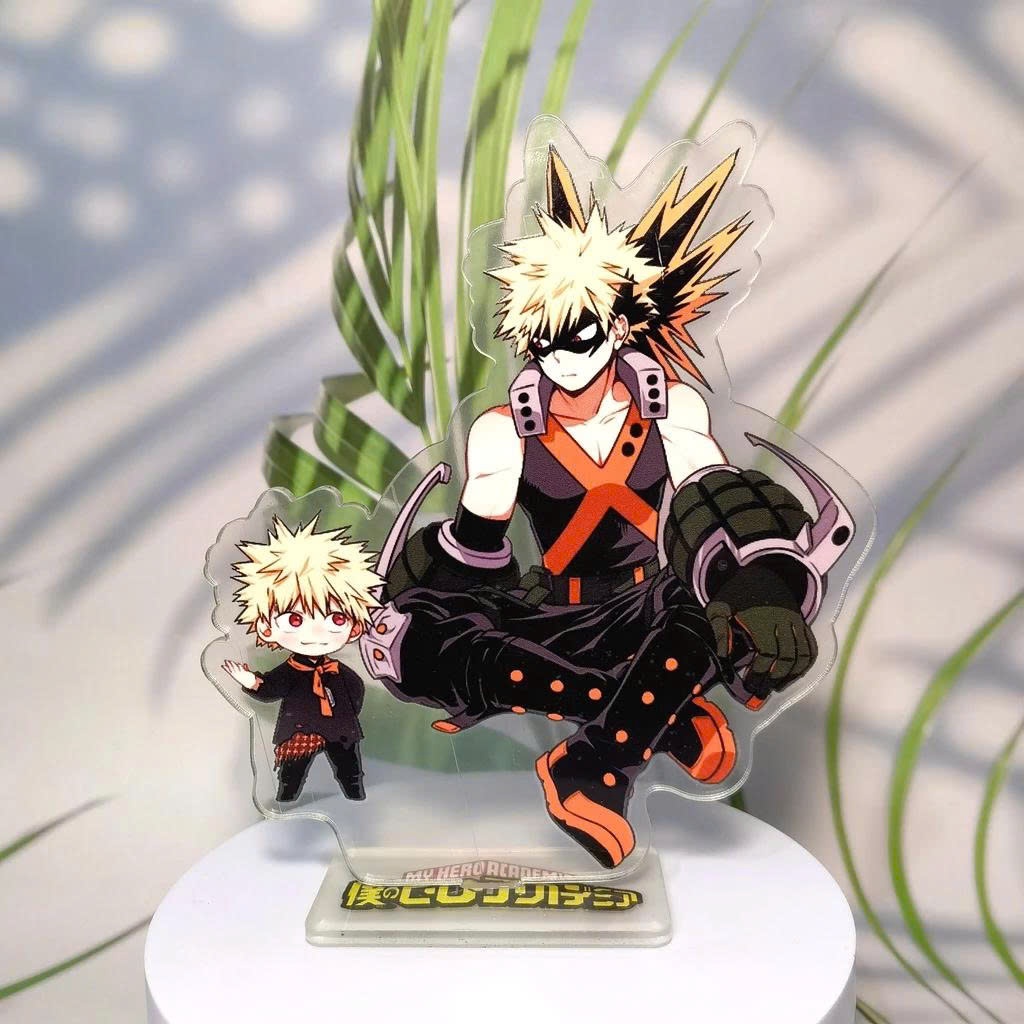 Standee, My Hero Academia Cao 5cm In UV Cắt Viền Todoroki Shoto Midoriya Bakugo Dễ Thương Trang Trí Bàn Học - SakuMai