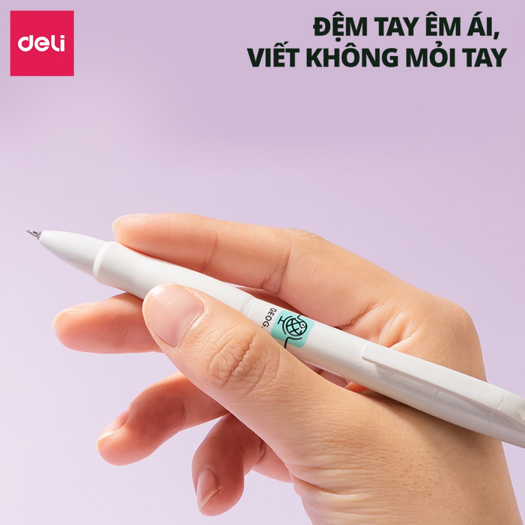 Bút Gel Học Giỏi Bút Bi Nước Deli Hình Môn Học Ngòi 0.5mm Mực Đen Làm Quà Tặng Ý Nghĩa Cho Học Sinh