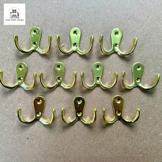 Combo 5-10 móc treo đồ đôi kim loại gắn tường Oabu 5.2cm phong cách cổ điển vintage 02a