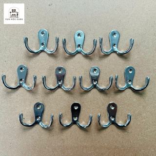 Combo 5-10 móc treo đồ đôi kim loại gắn tường Oabu 5.2cm phong cách cổ điển vintage 02a