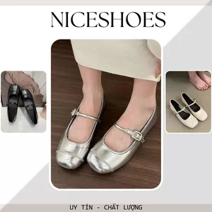 Giày Mary Jane Búp Bê Nữ, Giày Nữ Bệt Phối Quai Ngang, Khuy Cài Chất Lượng Dễ Phối Đồ Phù Hợp Với Mọi Lứa Tuối || N03