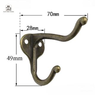 Móc treo kim loại gắn tường Oabu ngang 5,5cm phong cách cổ điển vintage 16a