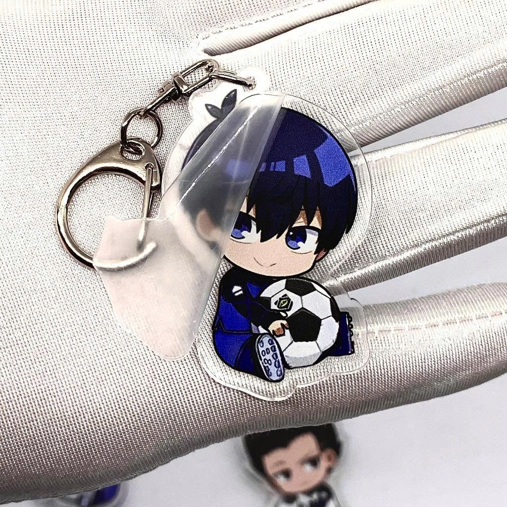 Móc Khoá Chibi, Móc Khoá Blue Block Cute In Acrylic 2 Mặt Cắt Viền In Hình Các Nhân Vật Dễ Thương Treo Balo - SakuMai