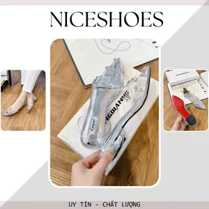 Giày Búp Bê Nữ Pha Lê, Giày Nữ Đính Đá Cao Cấp, Siêu Lấp Lánh - Sang Trọng Quý Phái || N06