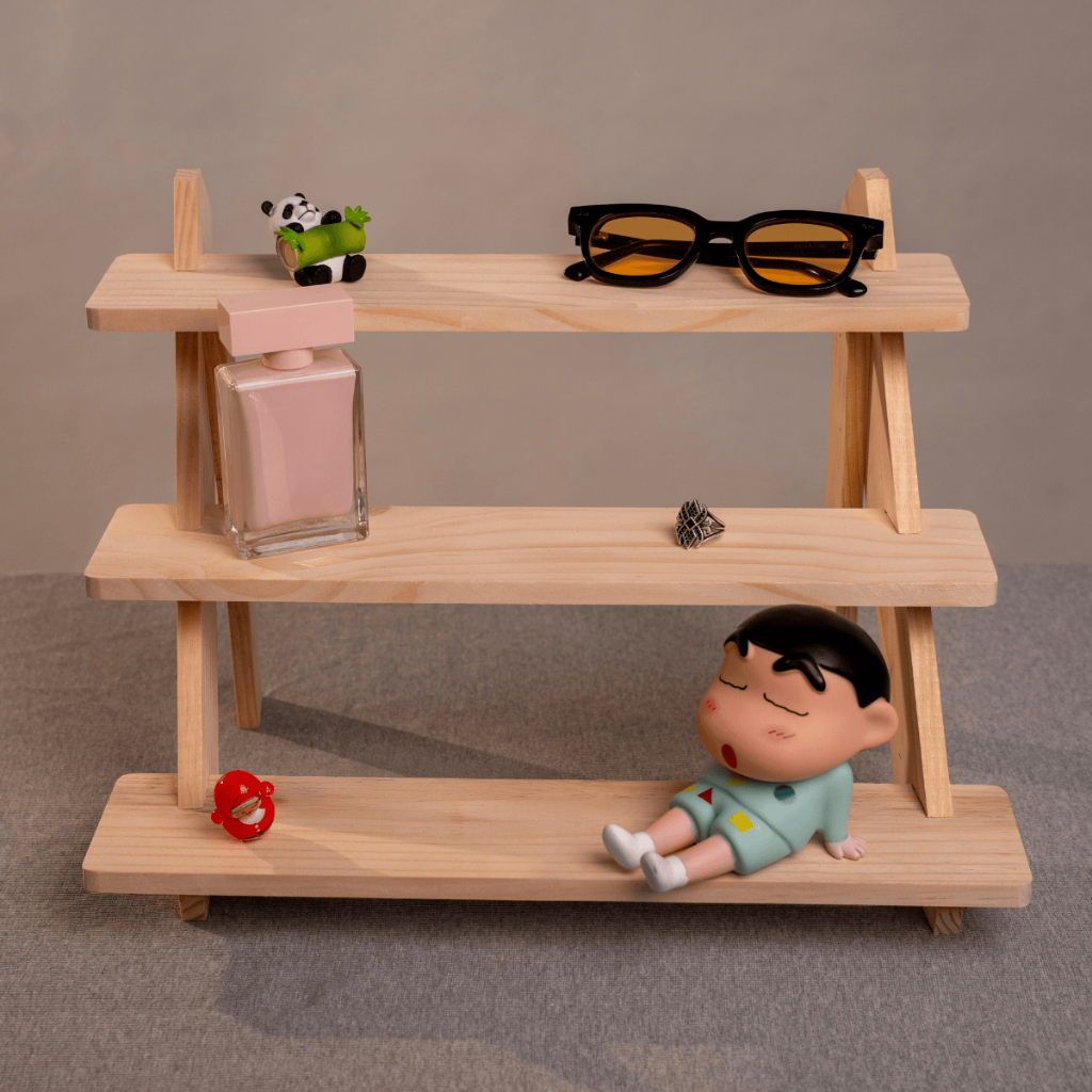 [TV-D013]Kệ Gỗ Mini Để Đồ Đa Năng 3-4 Tầng, Giá Trưng Bày Đồ Decor Trang Trí Bàn Học Nhỏ Gọn