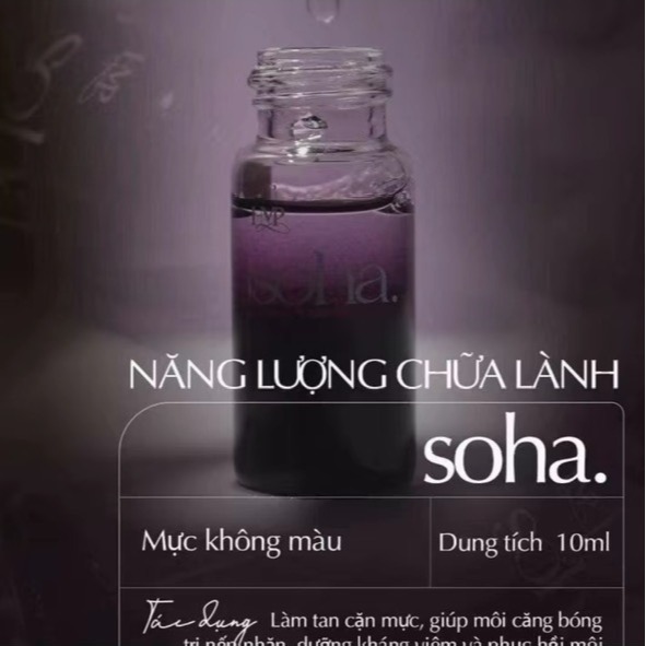 SOHA Mực Không Màu Làm Tan Cặn, Dẫn Màu Nhanh - Chai 10ml