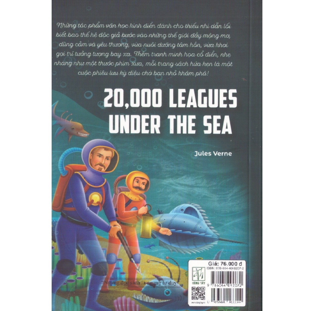 Sách Jules Verne - Hai vạn dặm dưới đáy biển