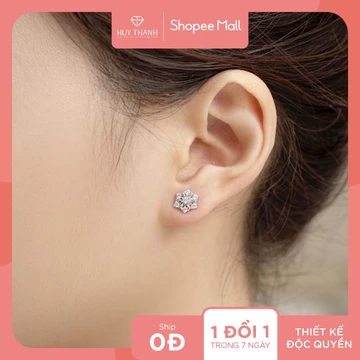 Bông Tai Vàng Tây BTPTB345 Huy Thanh Jewelry
