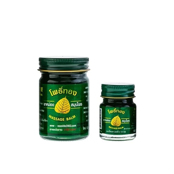 Dầu cù là bồ đề Thái Lan - Poothong massage balm, Dầu xoa bóp nóng Thái Lan – 5