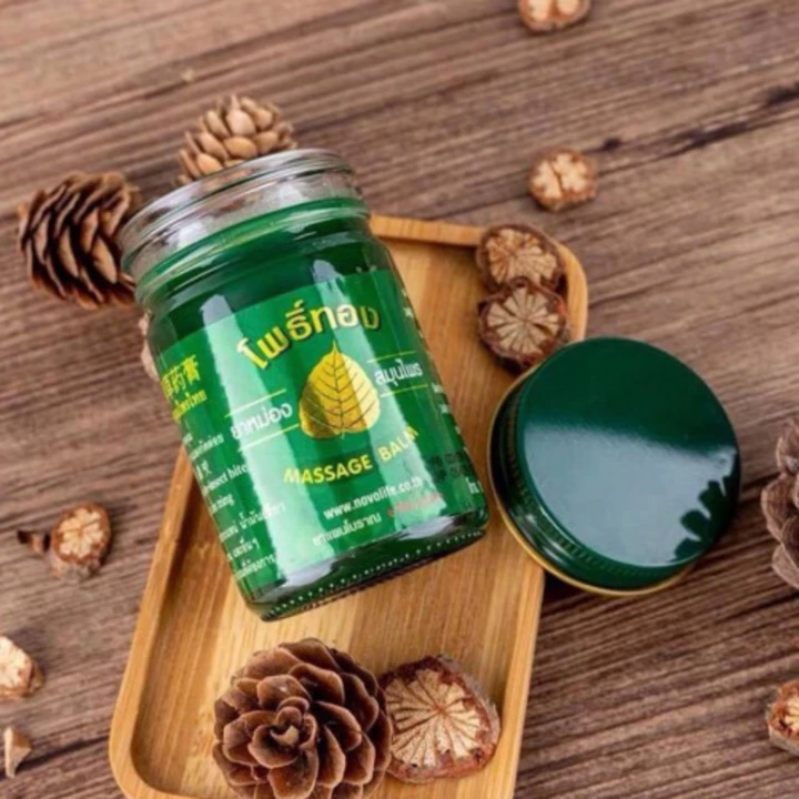 Dầu cù là bồ đề Thái Lan - Poothong massage balm, Dầu xoa bóp nóng Thái Lan – 2