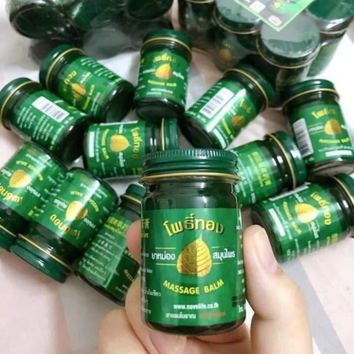 Dầu cù là bồ đề Thái Lan - Poothong massage balm, Dầu xoa bóp nóng Thái Lan – 3