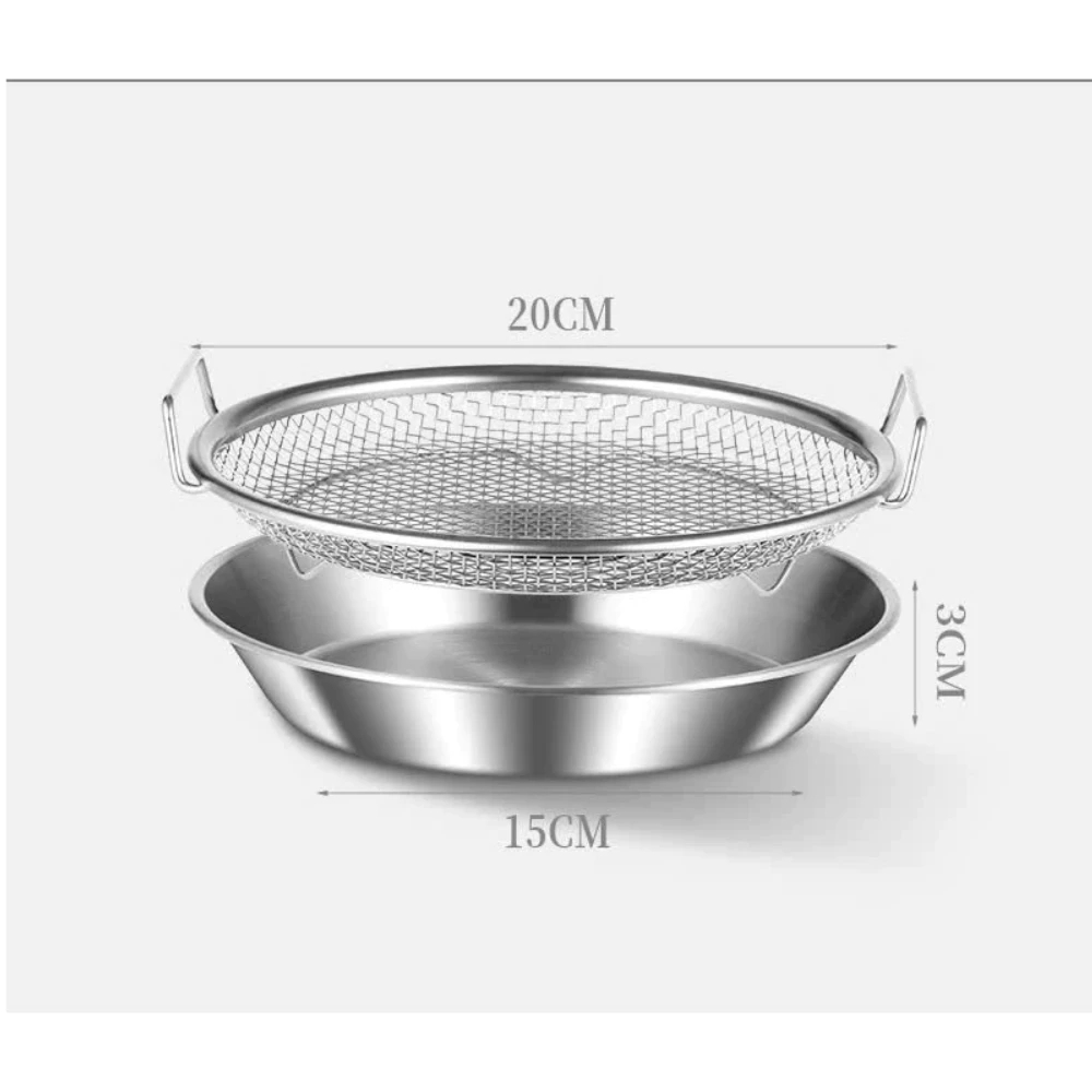 Bộ Vỉ Lưới Lọc Dầu Tiện Dụng Chất Liệu INOX 304 Cao Cấp, Dụng Cụ Đựng Thực Phẩm Lọc Dầu