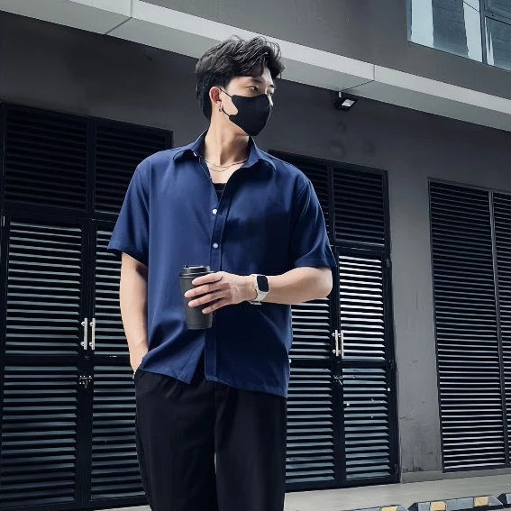 Áo Sơ Mi Nam Tay Ngắn HALLEY Eco Oxford Signature Logo Unisex Form Oversize Local Brand A26