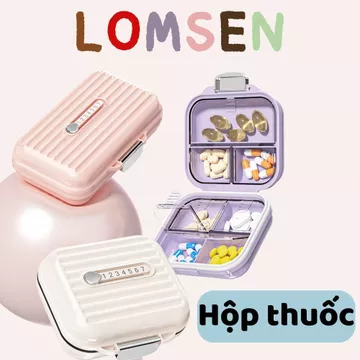 Hộp đựng thuốc LOMSEN chia liều thuốc theo ngày - 7 Ngăn đựng thuốc lớn và nhỏ