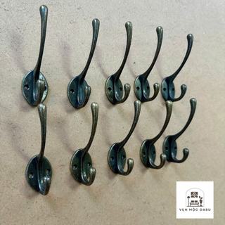 Móc treo kim loại gắn tường Oabu 10cm phong cách cổ điển vintage 07a