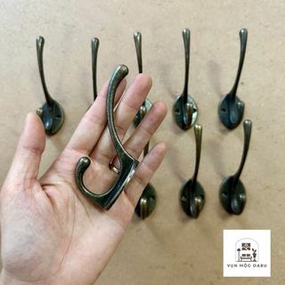 Móc treo kim loại gắn tường Oabu 10cm phong cách cổ điển vintage 07a