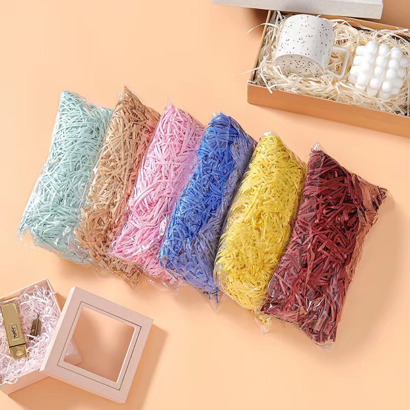 [1KG] Giấy rơm, Giấy sợi lót hộp quà, Giấy chống sốc nhiều màu đẹp sang ...