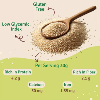 Hạt Quinoa / Diêm Mạch Hữu Cơ Just Organik - nhập Ấn Độ