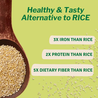 Hạt Quinoa / Diêm Mạch Hữu Cơ Just Organik - nhập Ấn Độ