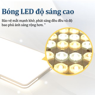 【COD】Đèn ốp trần phòng khách vuông 3 màu LED đèn  thả trần Với Remote Control Điều chỉnh độ sáng