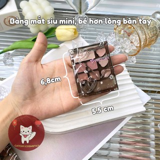 [VEECCI] Bảng Mắt VEECCI 10 Ô Mini Bỏ Túi, Nhũ Mịn Lì Tone Màu Tự Nhiên, 4.2g