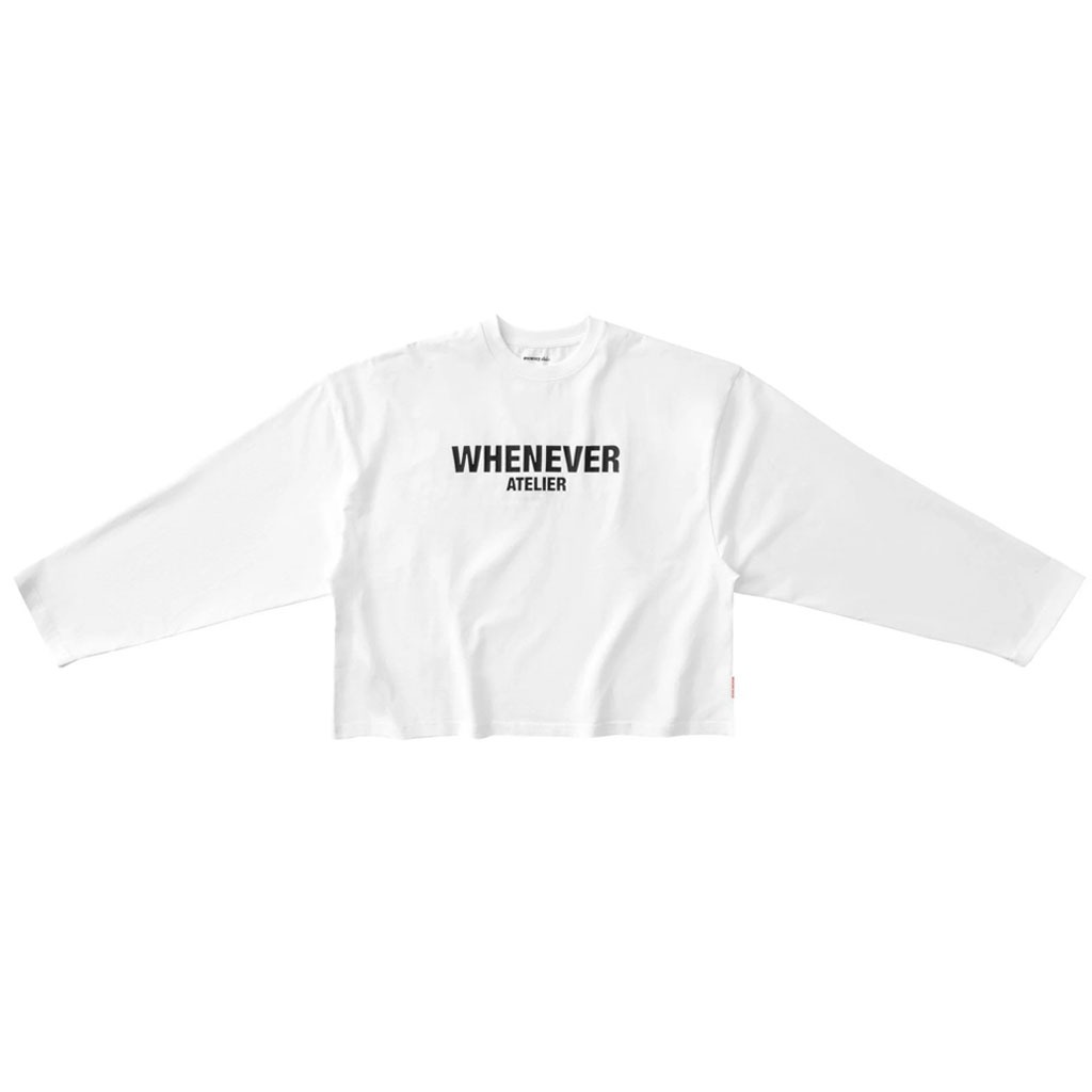 WHENEVER Áo Sweater Whenever BASIC LOGO SS25 LONG SLEEVES T-SHIRT SS25 ...