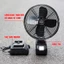 Quạt dùng pin BOSHUN BS-Q08, 2 Cấp Độ Gió, Lồng quạt 8inch, Sử Dụng Liên Tục 6 Tiếng