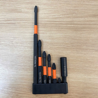 Bộ 7 mũi vít hợp kim từ tính cao chống trượt, mũi tuốc nơ vít 7 chiếc kích thước 25mm-150mm đầu vít PH2 chất liệu thép S