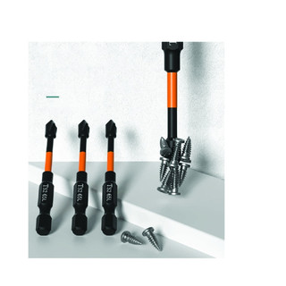 Bộ 7 mũi vít hợp kim từ tính cao chống trượt, mũi tuốc nơ vít 7 chiếc kích thước 25mm-150mm đầu vít PH2 chất liệu thép S